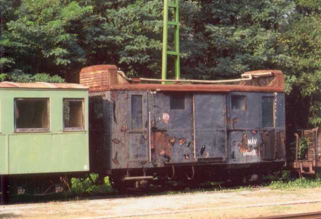 A Dmot 953 (ex. szegedi kisvasút) Fertőboz állomáson