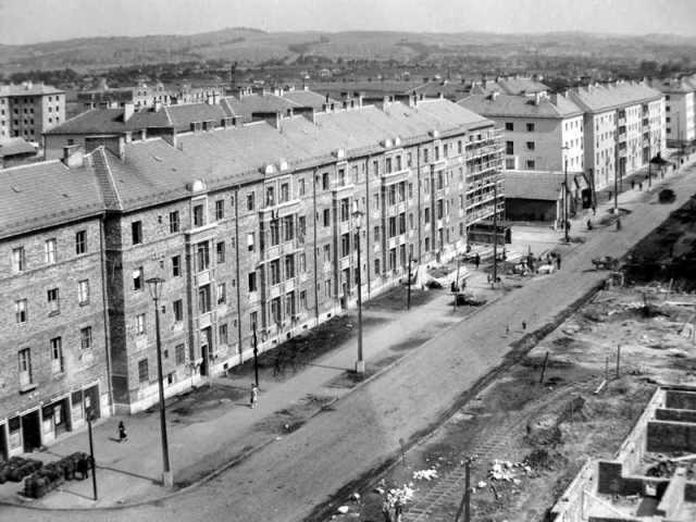 Kisvasút a mostani Egressy úton az 1950-es években.