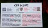 C.F.R 142.072 táblája