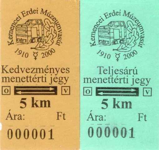 A Kemencei Erdei Múzeumvasút új menettérti jegyei