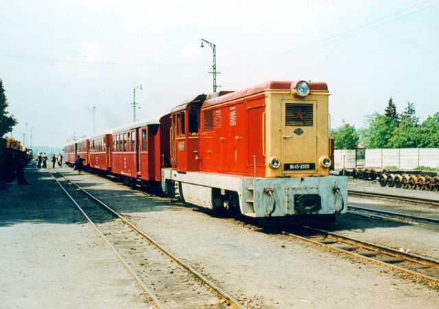 Az Mk45 2008-as személyvonattal Sárospatak átrakón